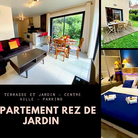 Le Neptune, Appartement Avec Parking Et Jardin Proche Universite Caen Buitenkant foto